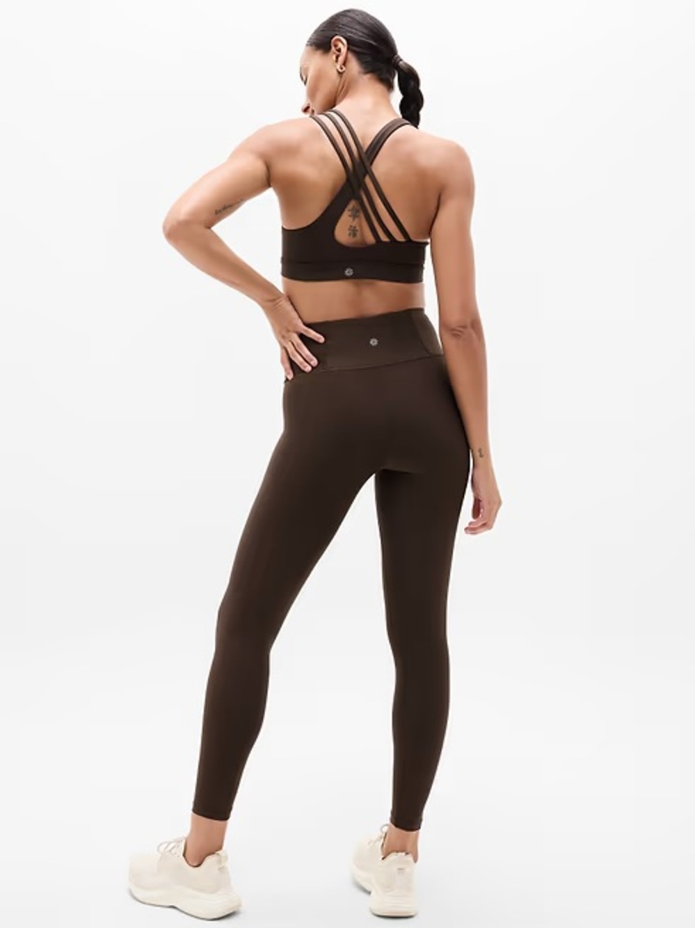 Athleta Interval legging tights Dark Brown